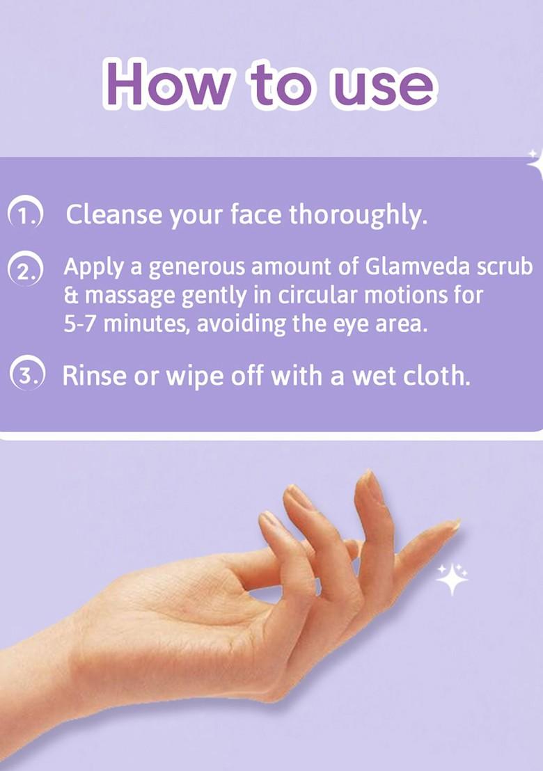 Glamveda Set Of 3 De Tan Face Scrub For Pigmentation 100 G Each