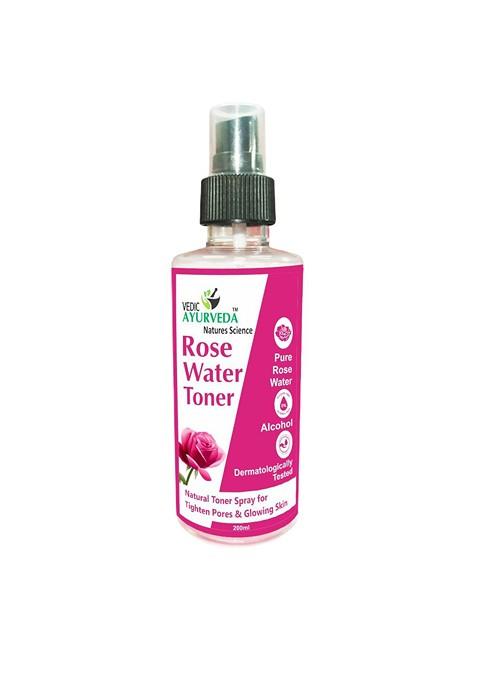 Vedicayurveda Rose Water Toner For Glowing Skin 200 Ml