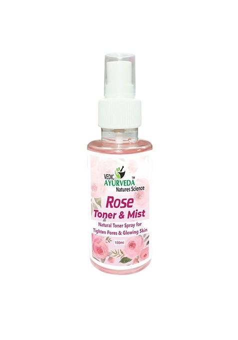 Vedicayurveda Rose Toner Mist For Skin Nourishment 100 Ml