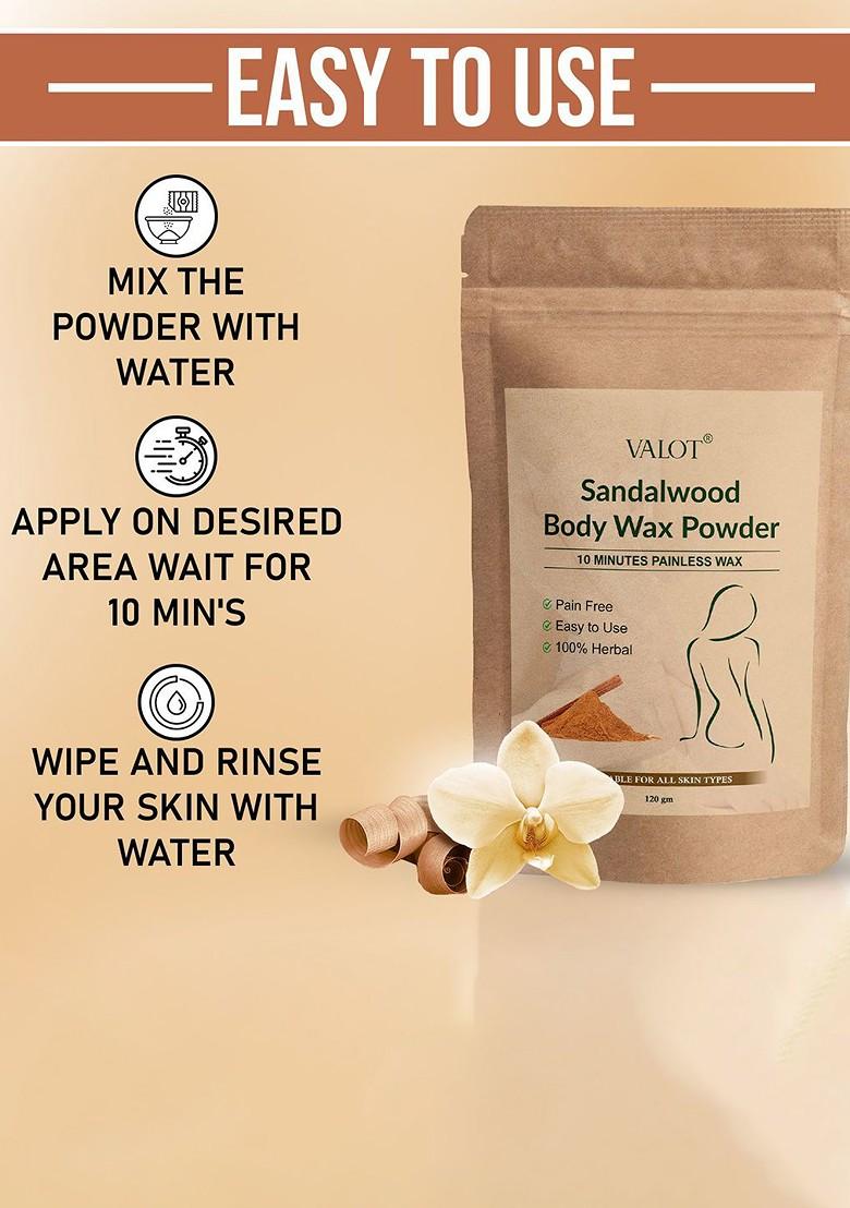 Valot Set Of 2 Sandalwood Body Wax Powder 120 G Each