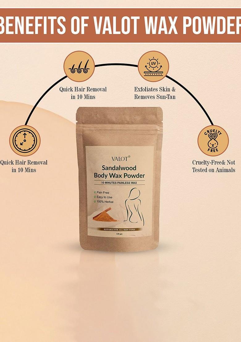 Valot Set Of 2 Sandalwood Body Wax Powder 120 G Each
