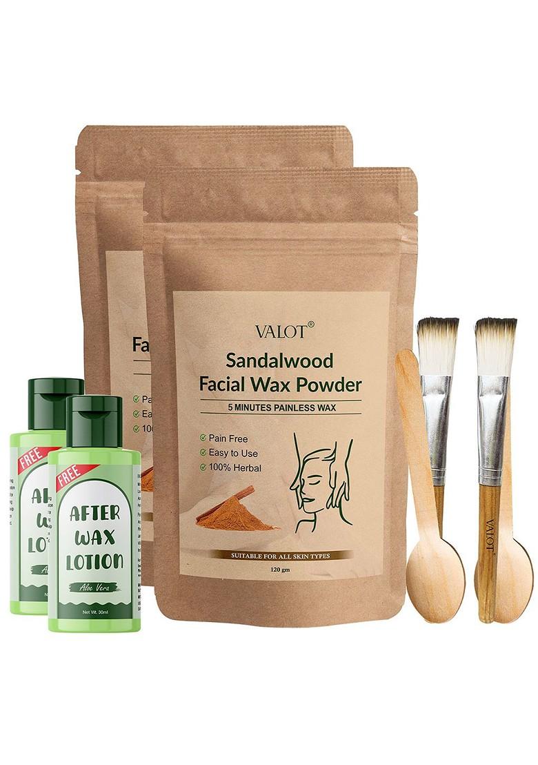 Valot Set Of 2 Sandalwood Facial Wax Powder 120 G Each