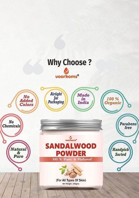 Voorkoms Pure Natural Sandalwood Powder Face Pack 100 G