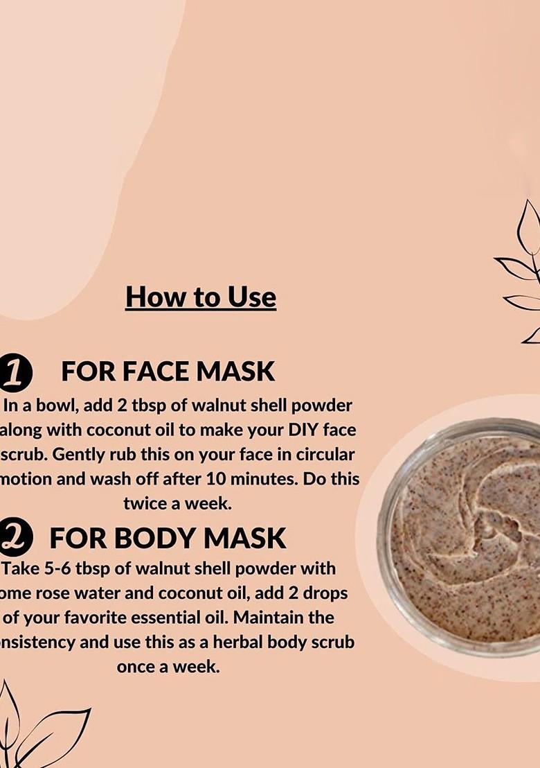 Voorkoms Natural Walnut Shell Powder Face Pack 100 G