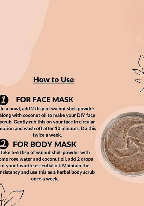 Voorkoms Natural Walnut Shell Powder Face Pack 100 G