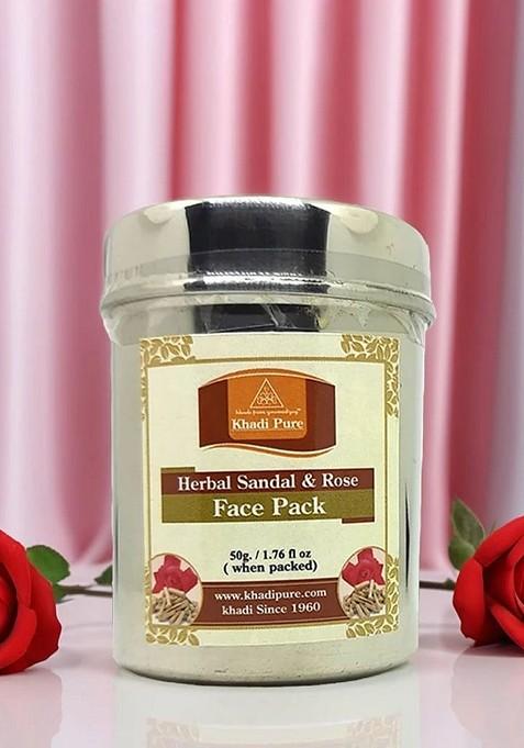 Khadi Pure Herbal Sandal Rose Face Pack 50 G