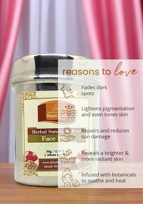 Khadi Pure Herbal Sandal Rose Face Pack 50 G