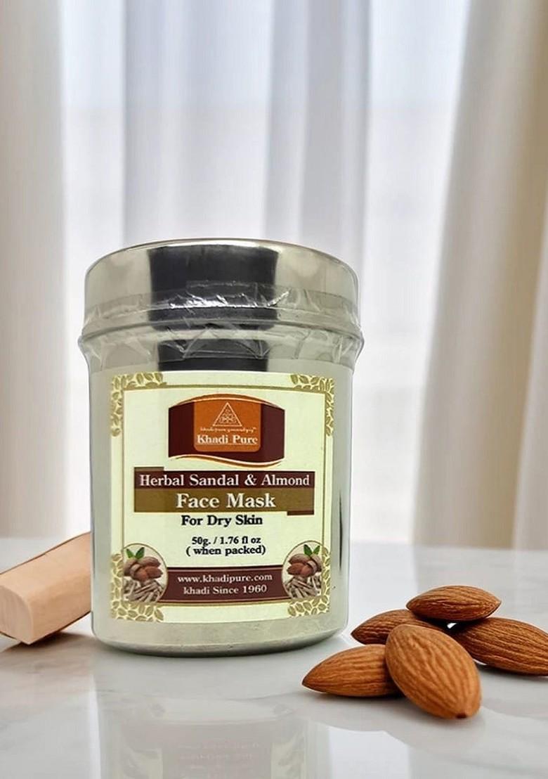 Khadi Pure Herbal Sandal Almond Face Mask 50 G
