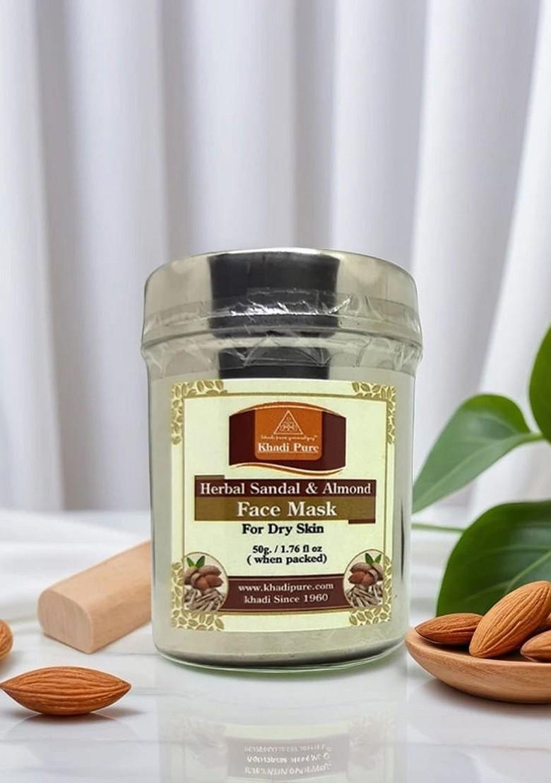 Khadi Pure Herbal Sandal Almond Face Mask 50 G