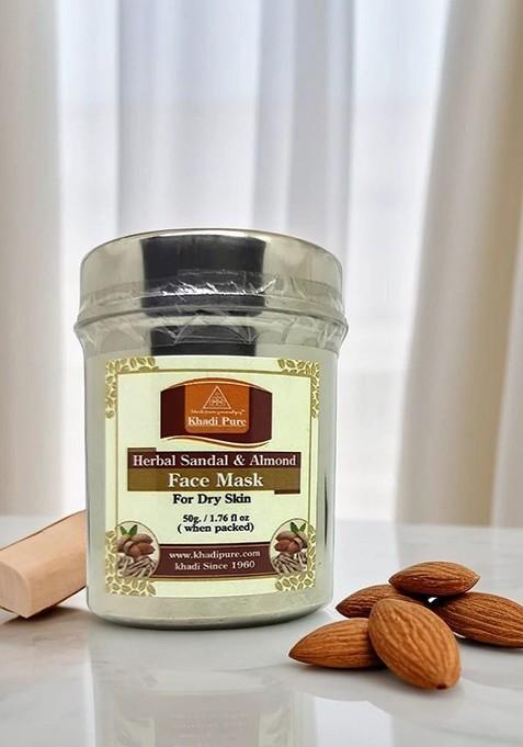 Khadi Pure Herbal Sandal Almond Face Mask 50 G