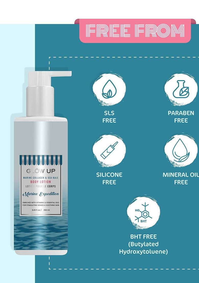 Glow Up Marine Expedition Body Lotion 250 Ml - Indya
