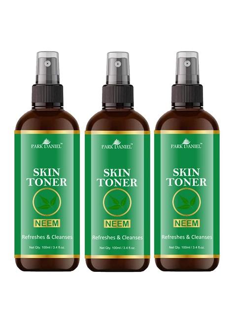 Park Daniel Set Of 3 Purify Clear Skin Neem Toner 100 Ml Each