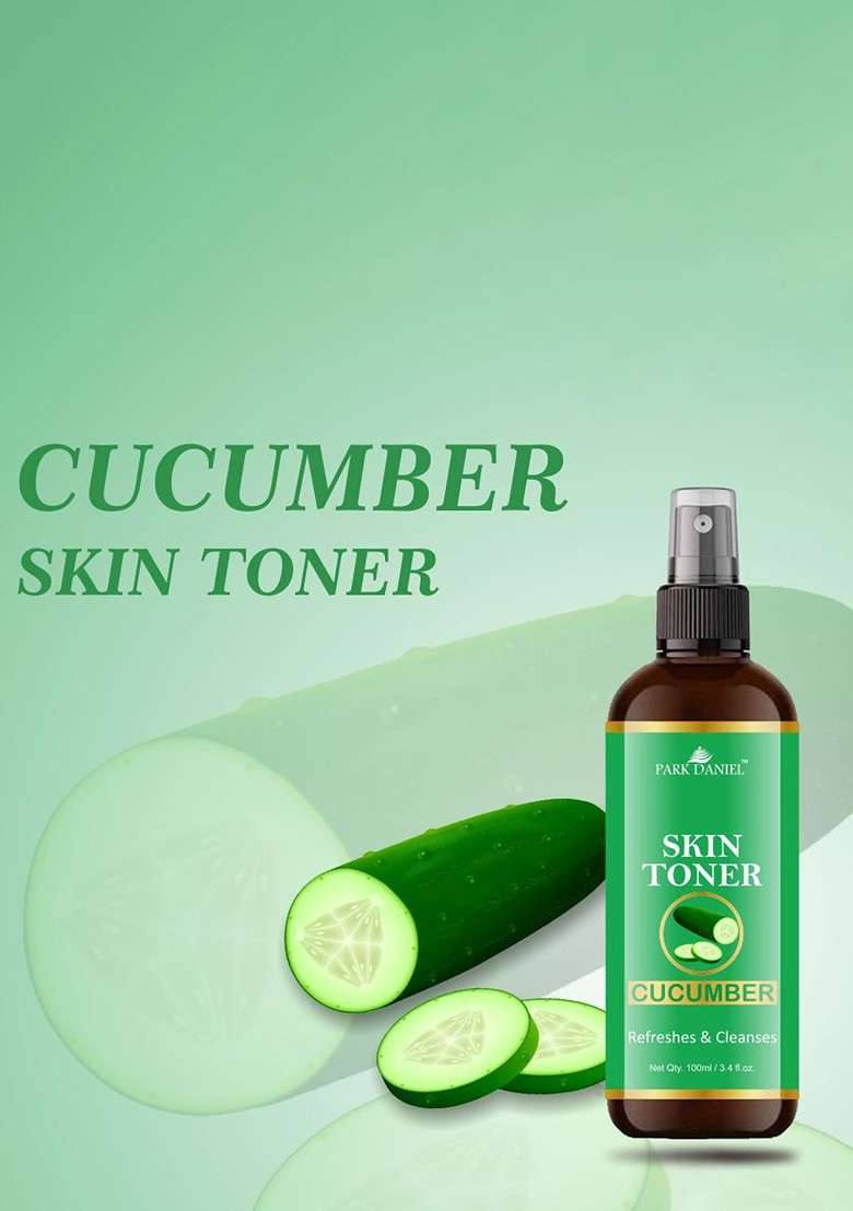 Park Daniel Set Of 2 Cucumber Skin Toner For Hydration 100 Ml Each - Indya