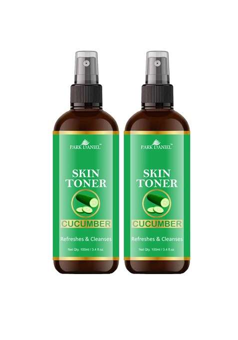 Park Daniel Set Of 2 Cucumber Skin Toner For Hydration 100 Ml Each