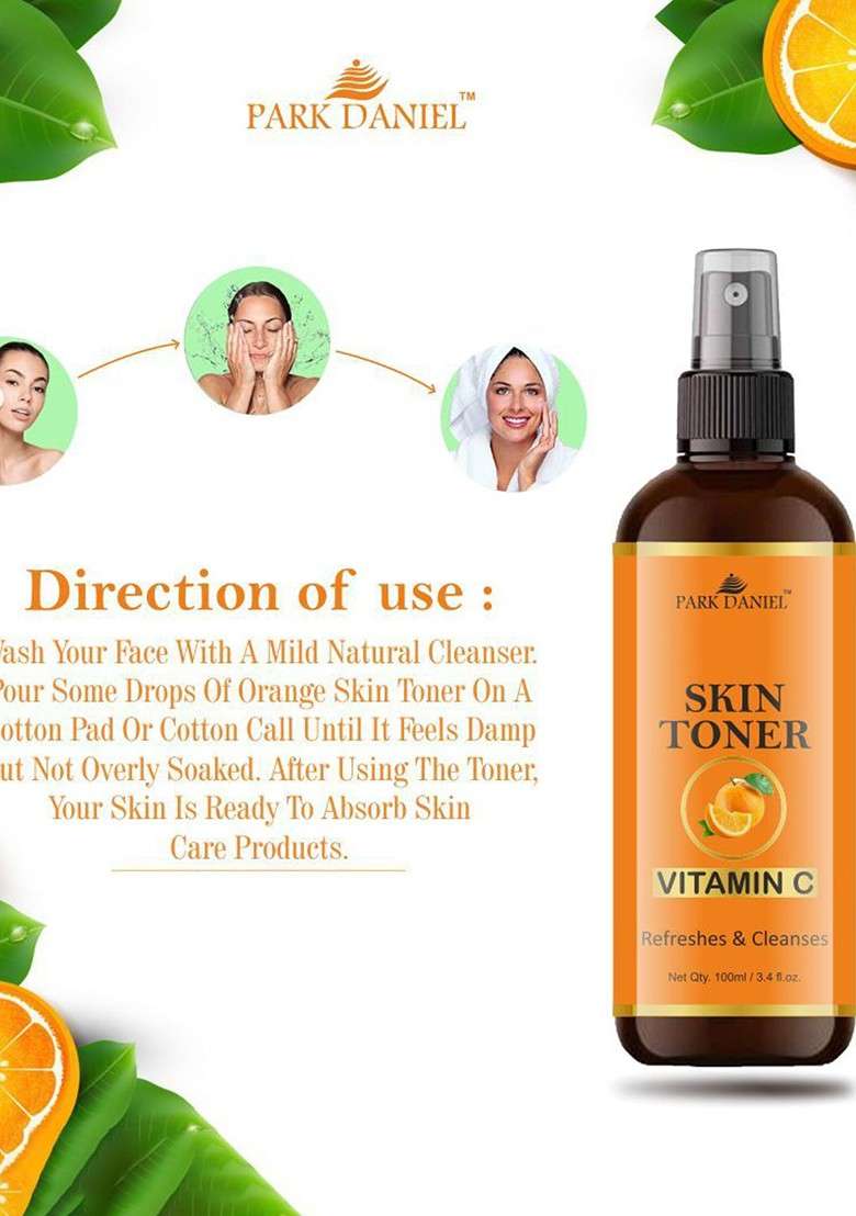 Park Daniel Vitamin C Radiant Glow Skin Toner For Hydrating Brightening 100 Ml - Indya