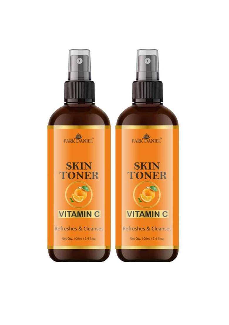 Park Daniel Set Of 2 Vitamin C Radiant Glow Skin Toner For Hydrating 100 Ml Each - Indya