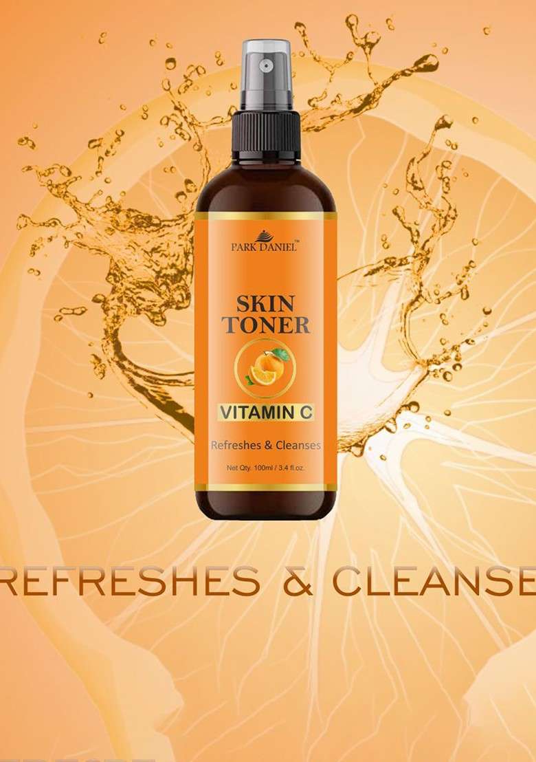 Park Daniel Set Of 2 Vitamin C Radiant Glow Skin Toner For Hydrating 100 Ml Each - Indya