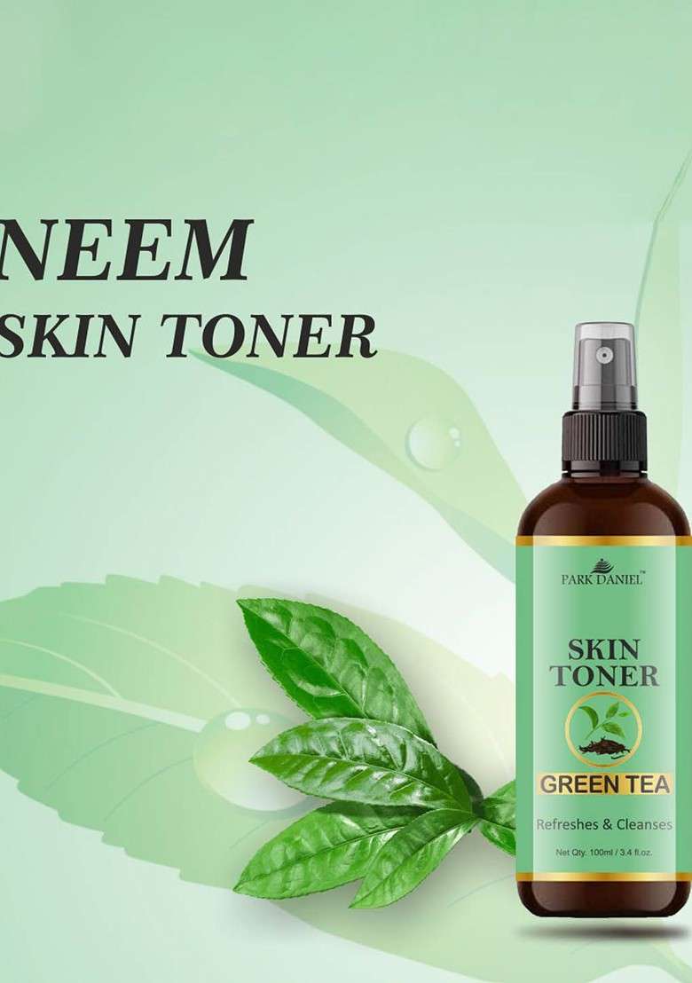 Park Daniel Set Of 3 Clarifying Green Tea Face Toner For Pore Tightening 100 Ml Each - Indya