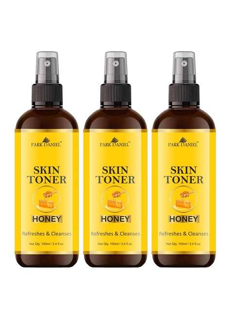 Park Daniel Set Of 3 Honey Skin Toner For Tightening Brightening 100 Ml Each