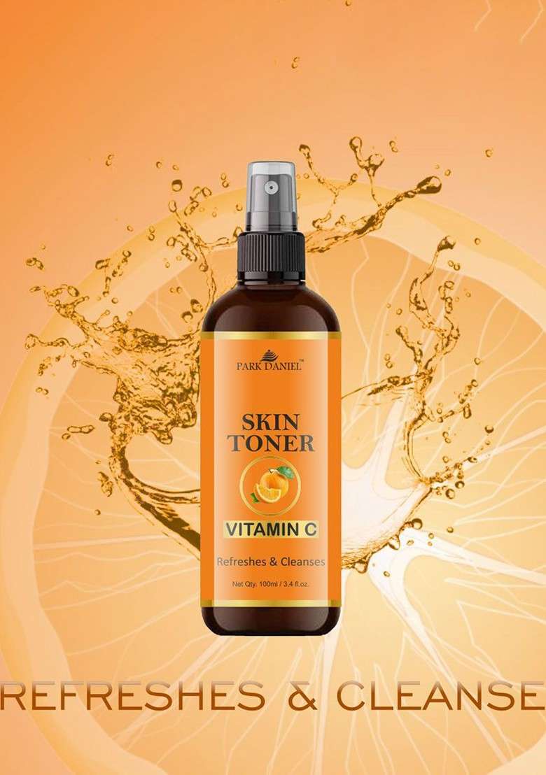 Park Daniel Set Of 3 Vitamin C Radiant Glow Skin Toner For Hydrating 100 Ml Each - Indya