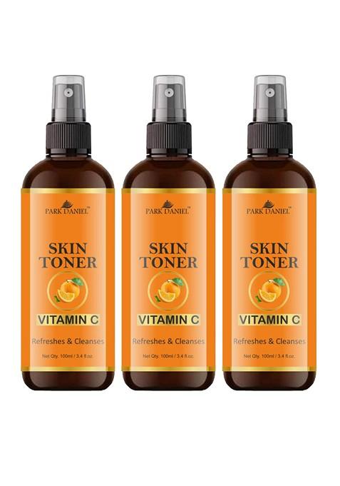 Park Daniel Set Of 3 Vitamin C Radiant Glow Skin Toner For Hydrating 100 Ml Each
