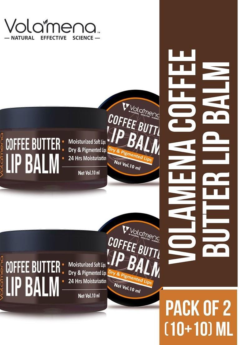 Volamena Set Of 2 Coffee Butter Lip Balm For Dry Pigmented Lips 10 Ml Each