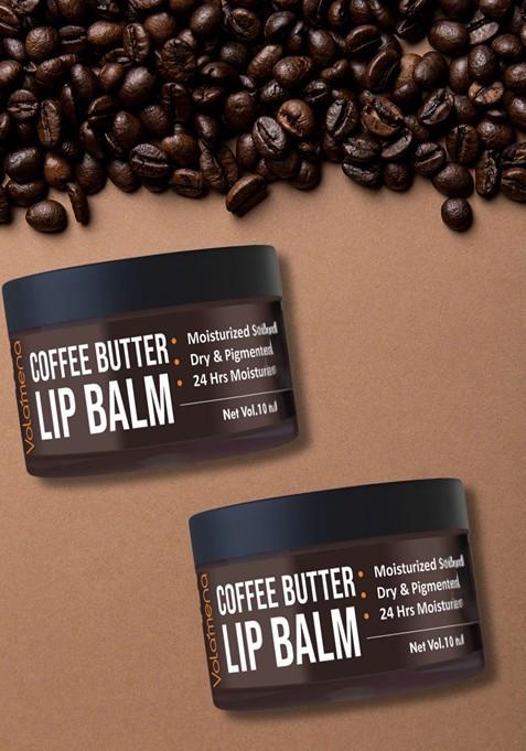 Volamena Set Of 2 Coffee Butter Lip Balm For Dry Pigmented Lips 10 Ml Each