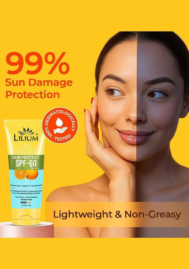Lilium Sun Protect Spf 60 Pa Sunscreen 100 Ml