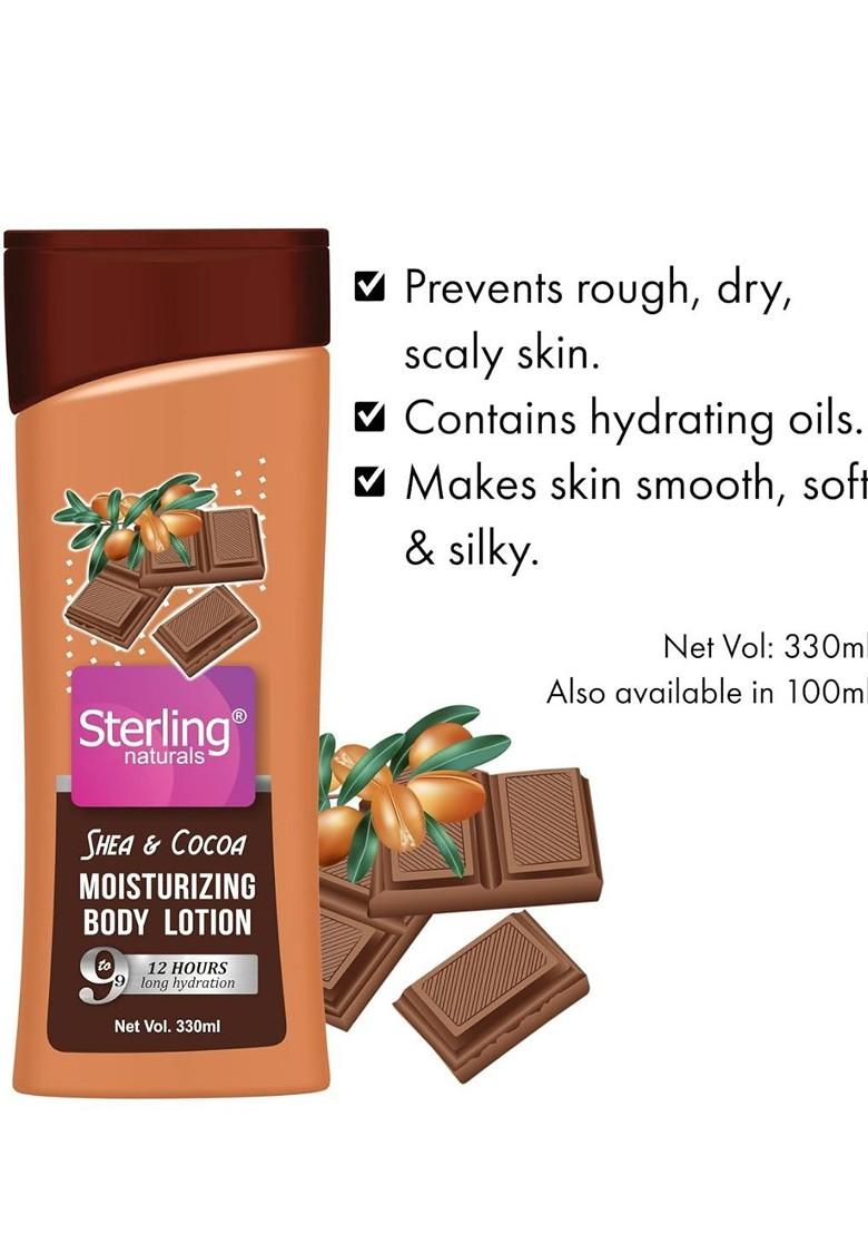 Sterling Naturals Women Body Lotion Shea Cocoa Chemical Free For All Skin Types 330Ml