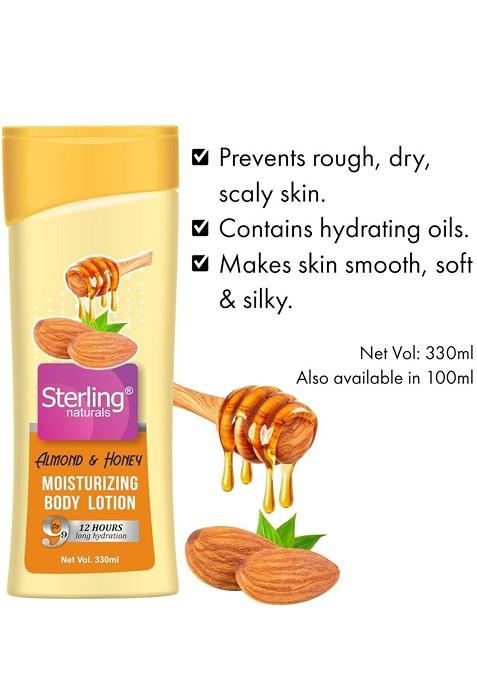 Sterling Naturals Women Body Lotion Almond Honey For All Skin Types Moisturising 330Ml