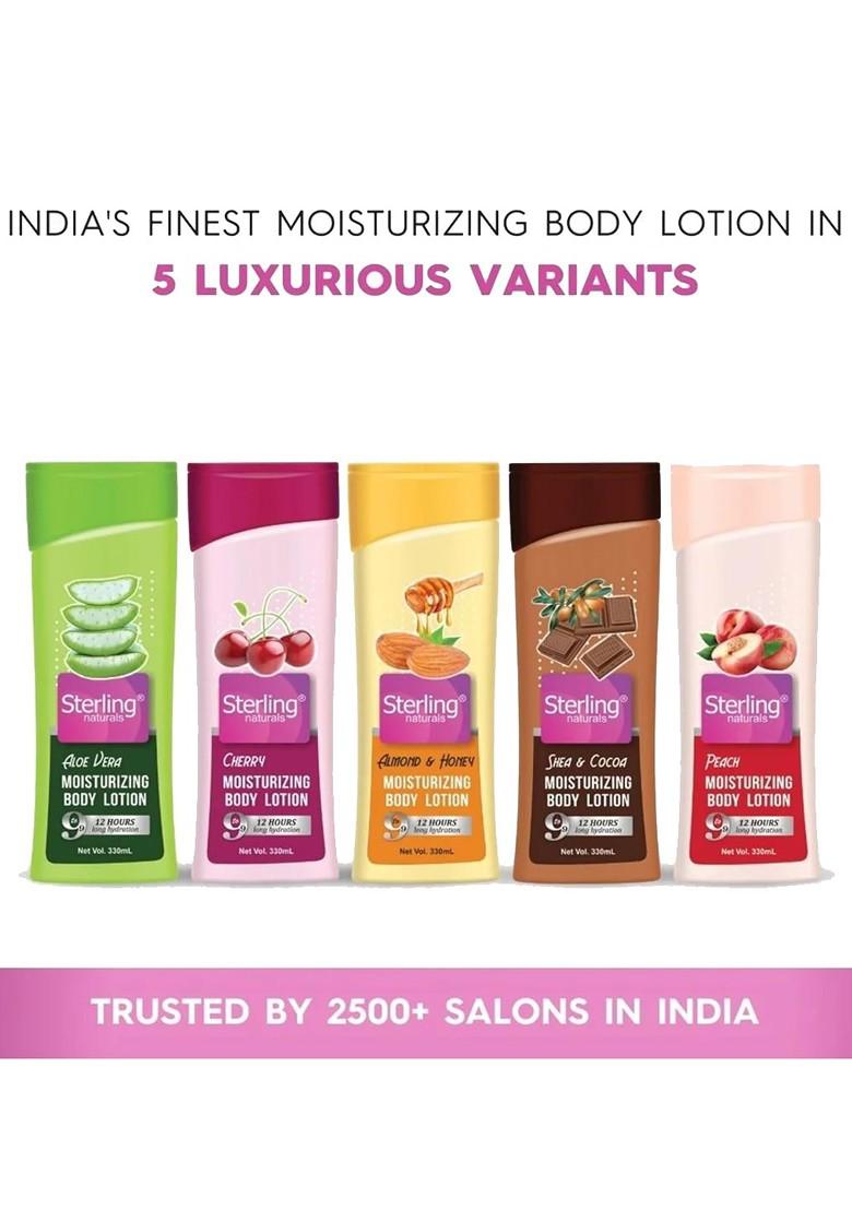 Sterling Naturals Women Body Lotion Peach For All Skin Types Moisturising 330Ml