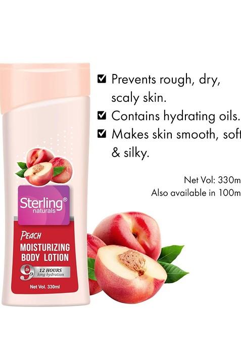 Sterling Naturals Women Body Lotion Peach For All Skin Types Moisturising 330Ml