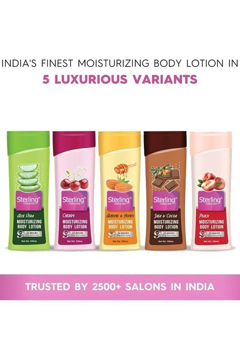 Sterling Naturals Women Body Lotion Peach For All Skin Types Moisturising 330Ml