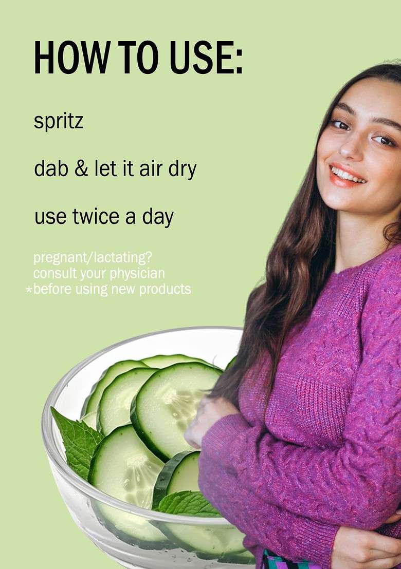 7Daysnatural Natural Cucumber Face Toner With Aloevera For Skin Refreshment 100 Ml - Indya