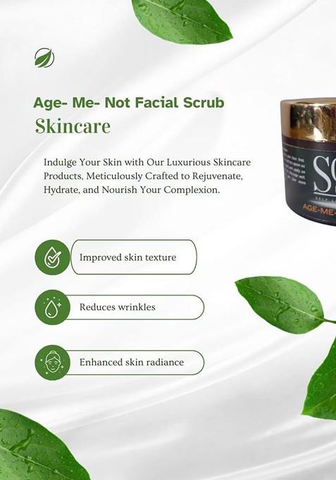 Scrub Naturals Age Me Not Improved Skin Texture Facial 100 G
