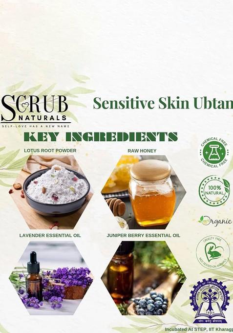 Scrub Naturals Sensitive Skin Ubtan Powder 100 G