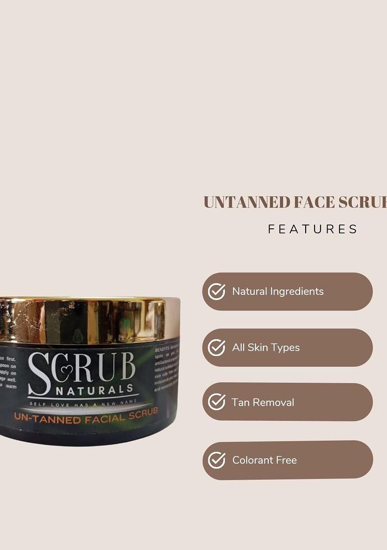Scrub Naturals Untanned Facial With Walnut Shell Vitamin E 50 G