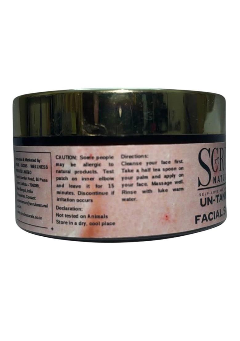 Scrub Naturals Untanned Facial With Walnut Shell Vitamin E 50 G