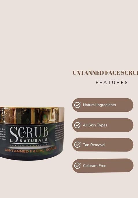 Scrub Naturals Untanned Facial With Walnut Shell Vitamin E 50 G