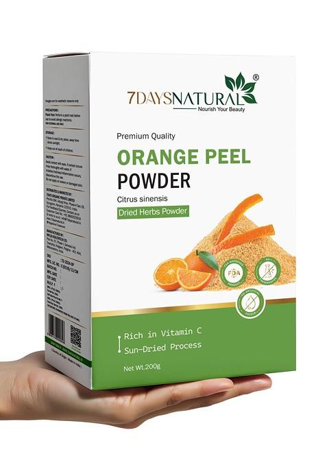 7Daysnatural Natural Orange Peel Powder For Hair Face 200 G
