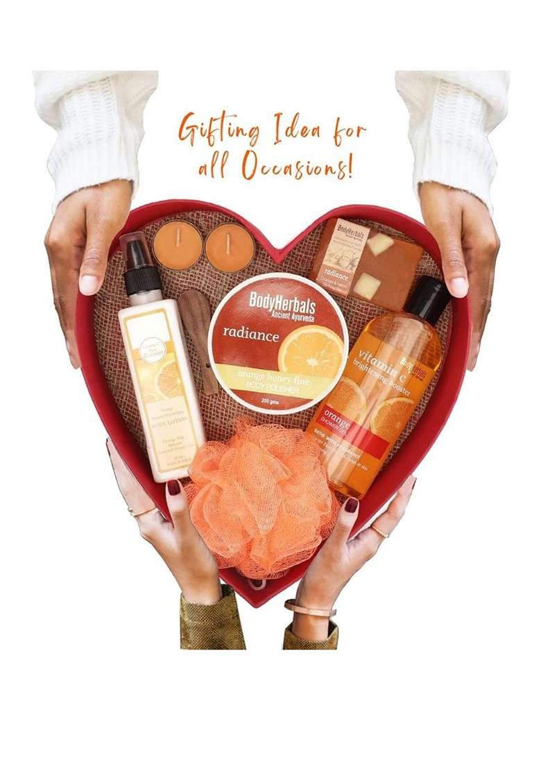 Bodyherbals Orange Signature Skincare Gift Set For All Occasions - Indya