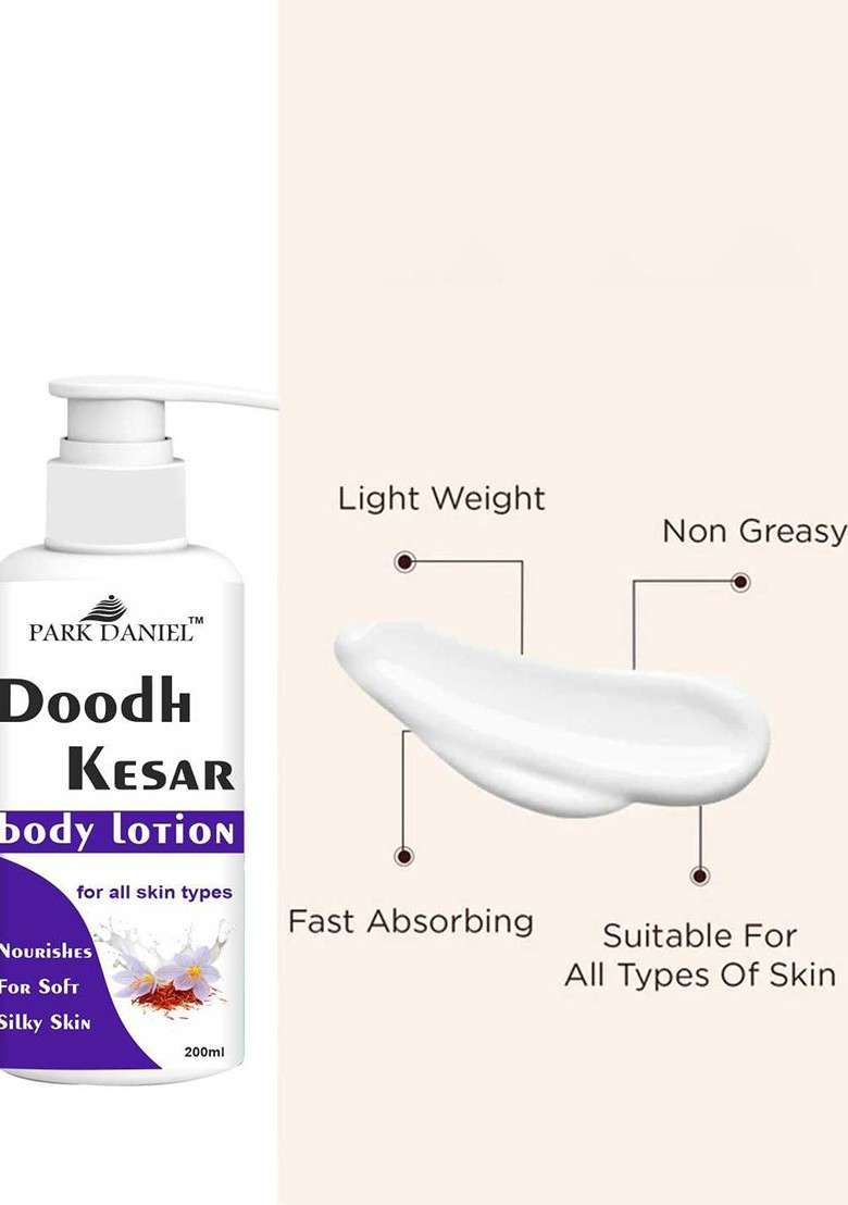 Park Daniel Doodh Kesar Body Lotion For Soft Moisturizing Skin 200 Ml - Indya