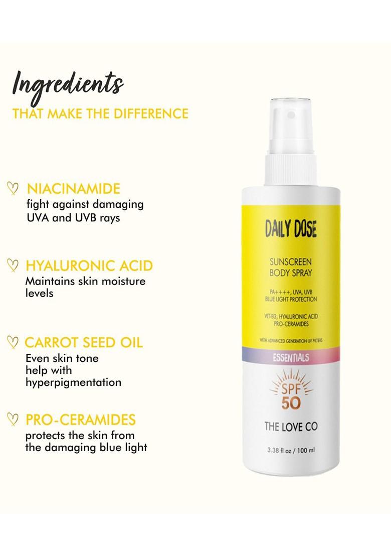The Love Co Daily Dose Sunscreen Spray 100 Ml