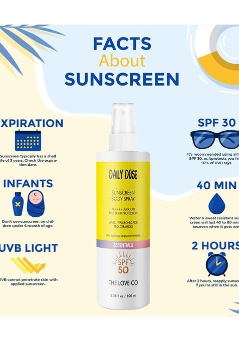 The Love Co Daily Dose Sunscreen Spray 100 Ml