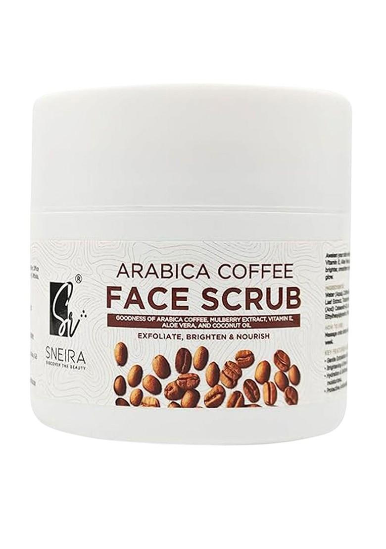 Sneira Unisex Set Of 2 Arabica Coffee Exfoliating Face Scrub 100 G Each