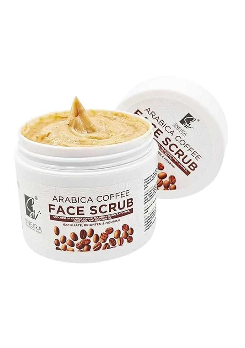 Sneira Unisex Set Of 2 Arabica Coffee Exfoliating Face Scrub 100 G Each