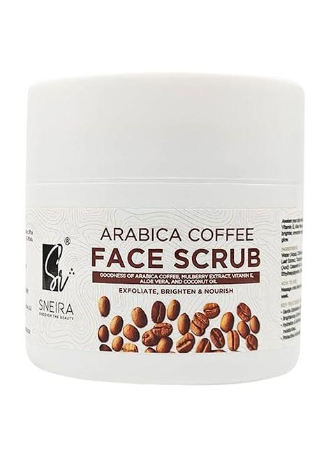 Sneira Unisex Set Of 2 Arabica Coffee Exfoliating Face Scrub 100 G Each