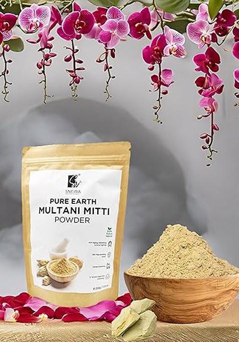 Sneira Discover The Beauty Set Of 5 Pure Earth Multani Mitti Powder Face Pack 200 G Each