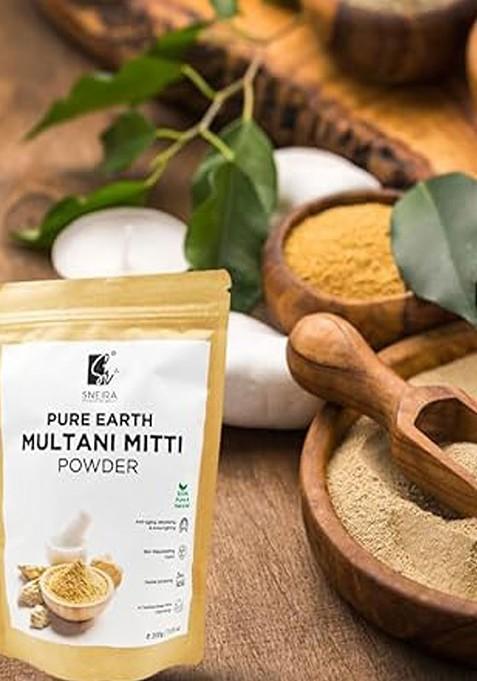 Sneira Discover The Beauty Set Of 5 Pure Earth Multani Mitti Powder Face Pack 200 G Each