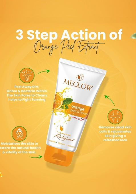 Meglow Set Of 5 Radiance Redefined Orange Tan Removal Peel Off Mask 70 G Each